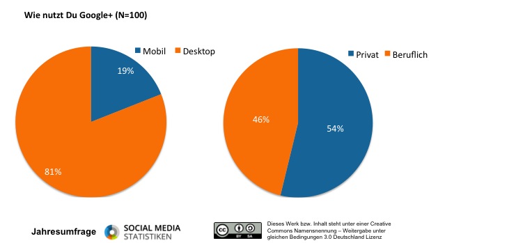 Jahres-Umfrage: Google+ im Detail