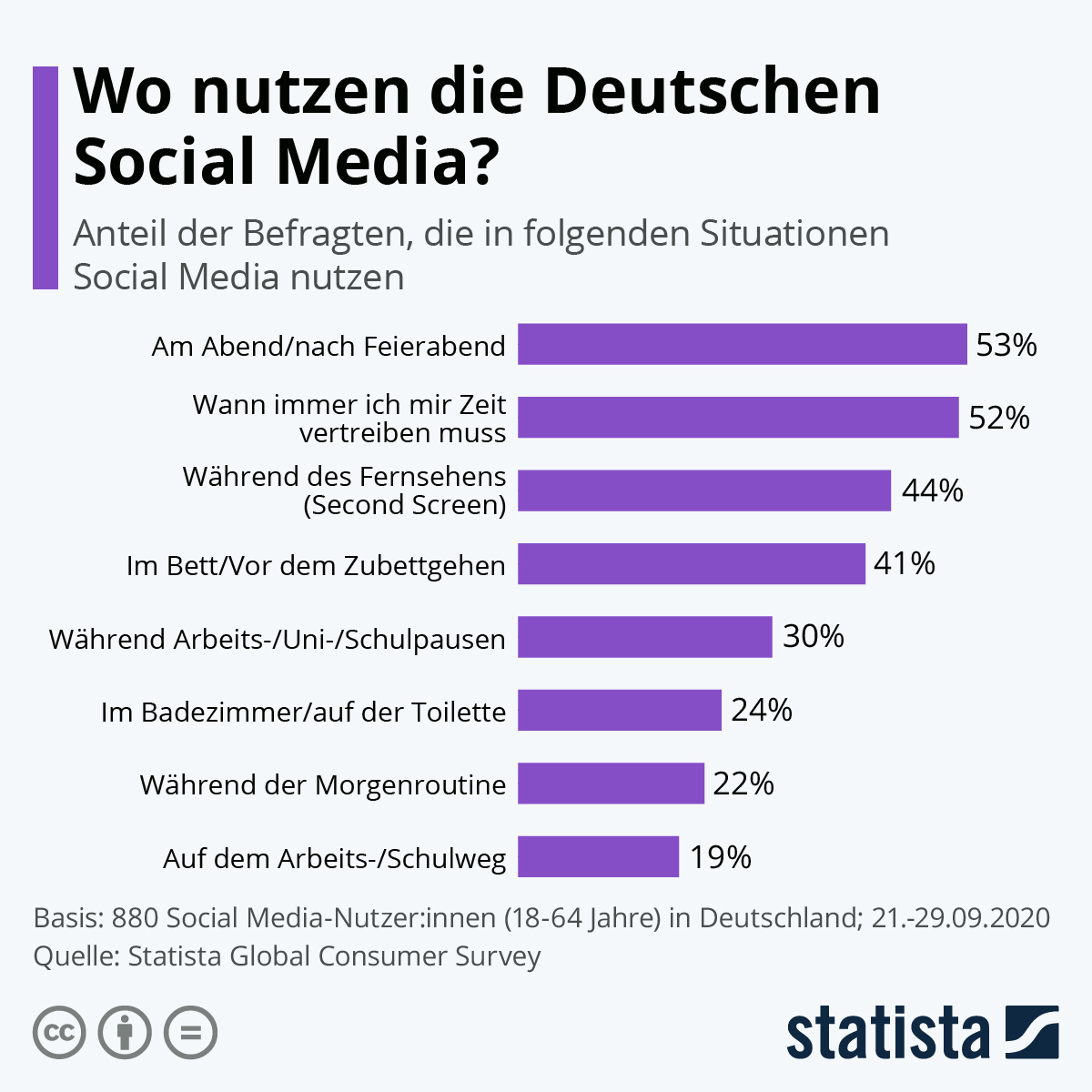 infografik wo nutzen die deutschen social media