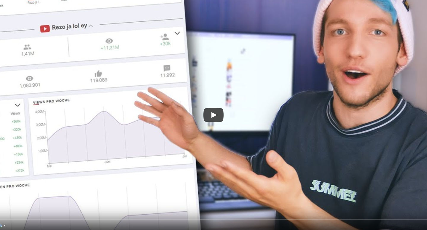 YouTube: Rezo veröffentlicht eigenes Statistik-Tool